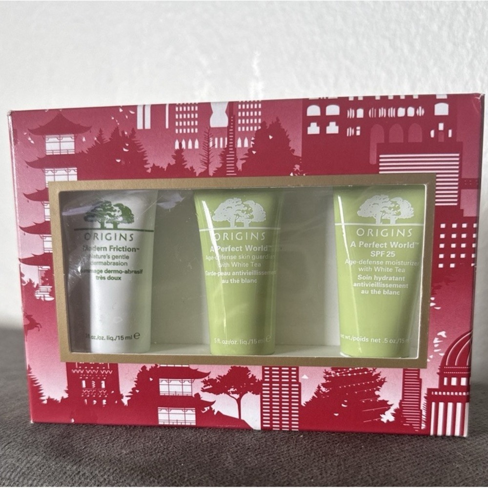 ORIGINS Skincare Superstars 3-Piece Gift Set New In Box Holiday Best Sellers